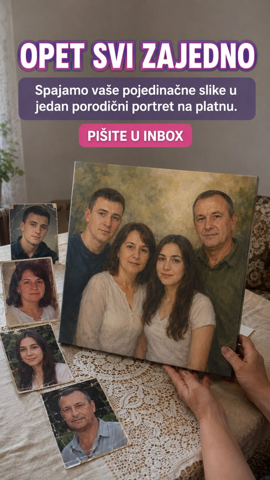 Cijela porodica na zidu
